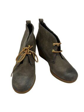 Sperry Top Sider Harlow Women's Wedge Chukka Boots Size 8.5M Brown Ankle Casual